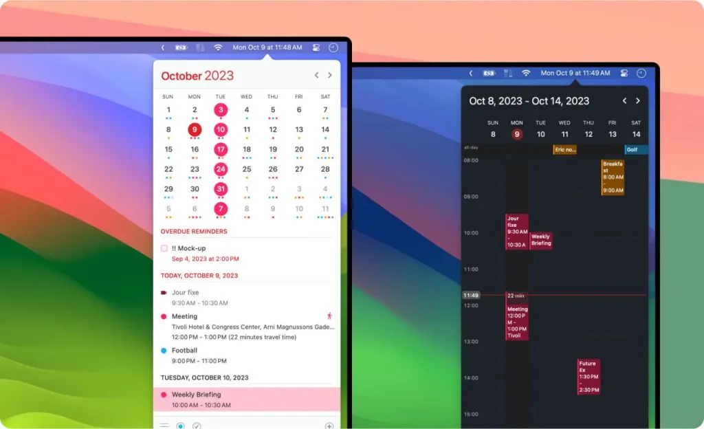 Calendar 366 II macOS