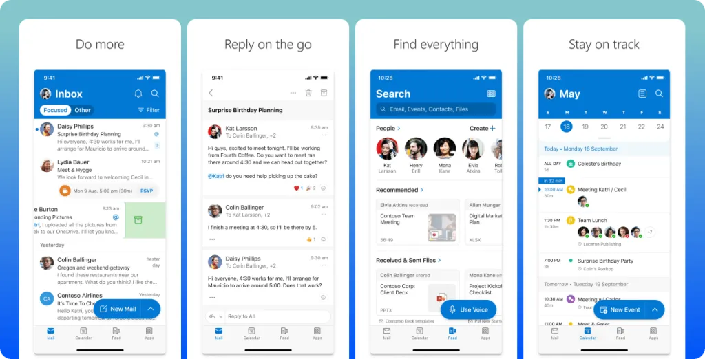 Microsoft Outlook iphone