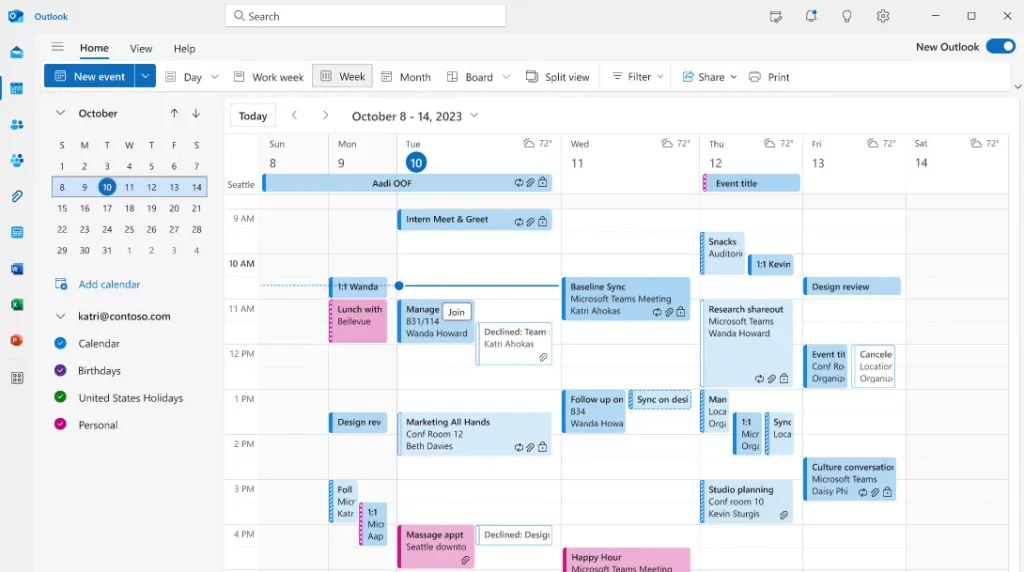 Outlook Calendar