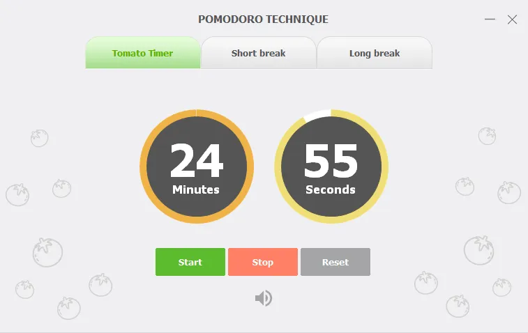 The program «Pomodoro timer»