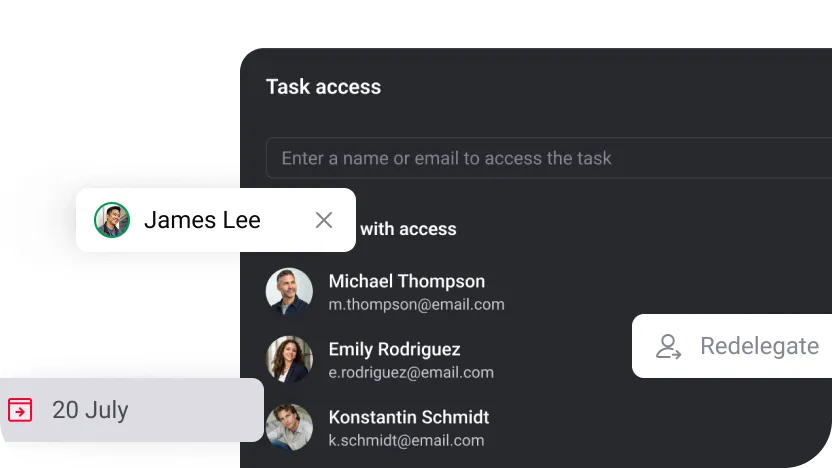 Assignments and permissions
