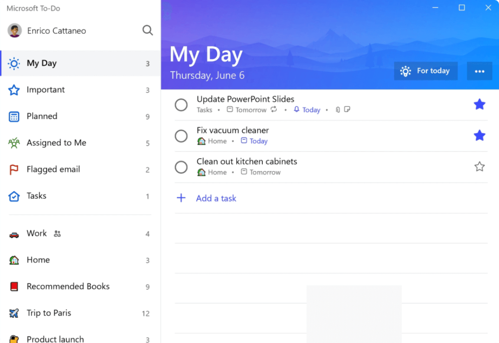 Microsoft To-Do Planner