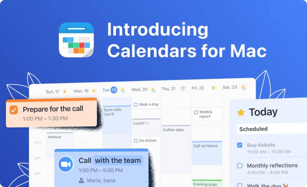 Calendars Planner MacOS